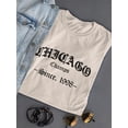 thumbnail image 3 of Chicago Gothic Style Banner T-Shirt Women -Image by Shutterstock, Female 3X-Large, 3 of 4