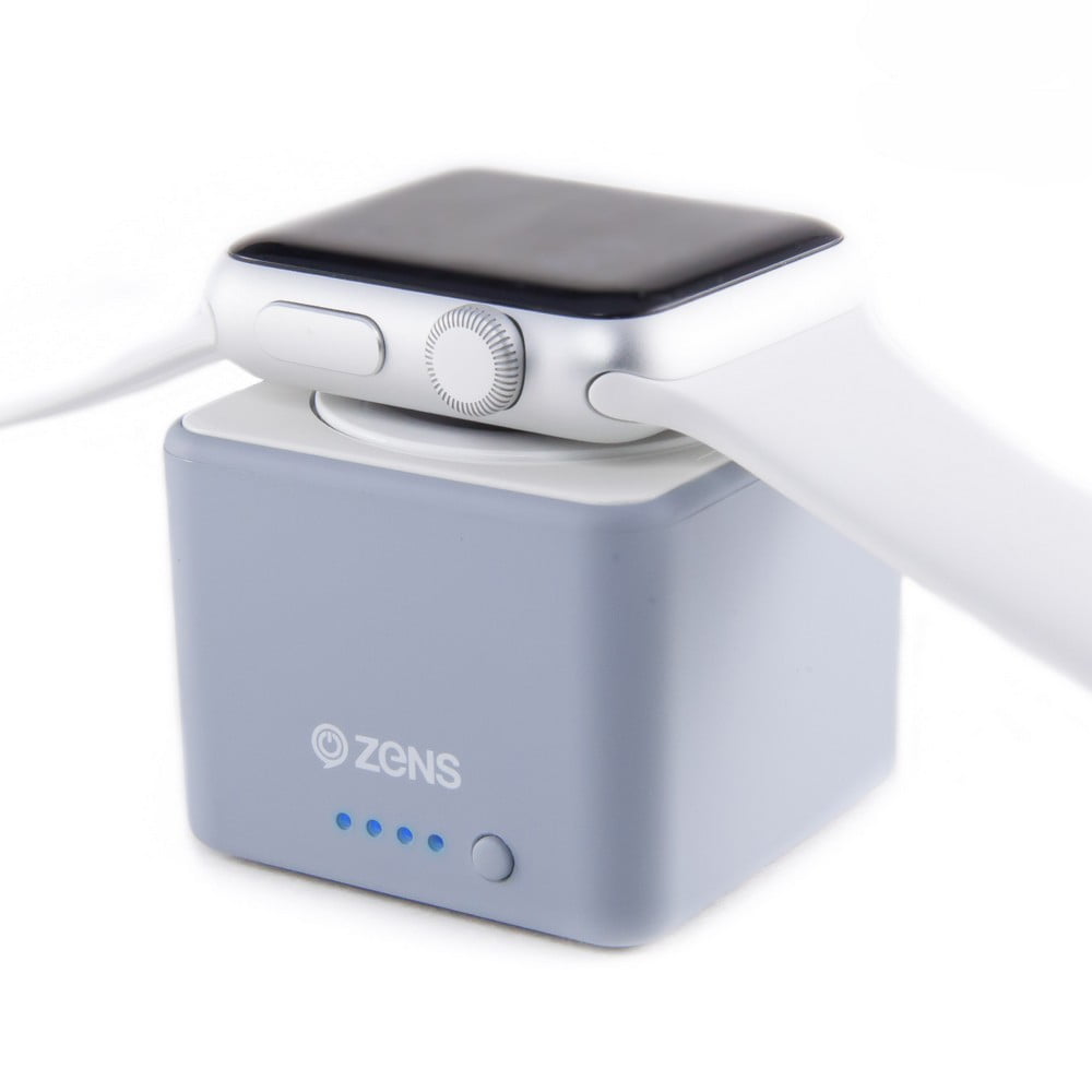 Apple Watch ZENS Grey 1300mAh Wireless Charging Portable Power Bank