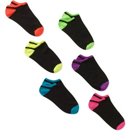 Women's Nobo Solid Tipping No Show Socks