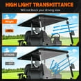 thumbnail image 5 of Nilight Golf Cart Windshield for Front Window Foldable Windproof UV Protection Compatible with Club Car Precedent Gas or Electric 2004-Up, Scratch and Impact Resistant, 5 of 7