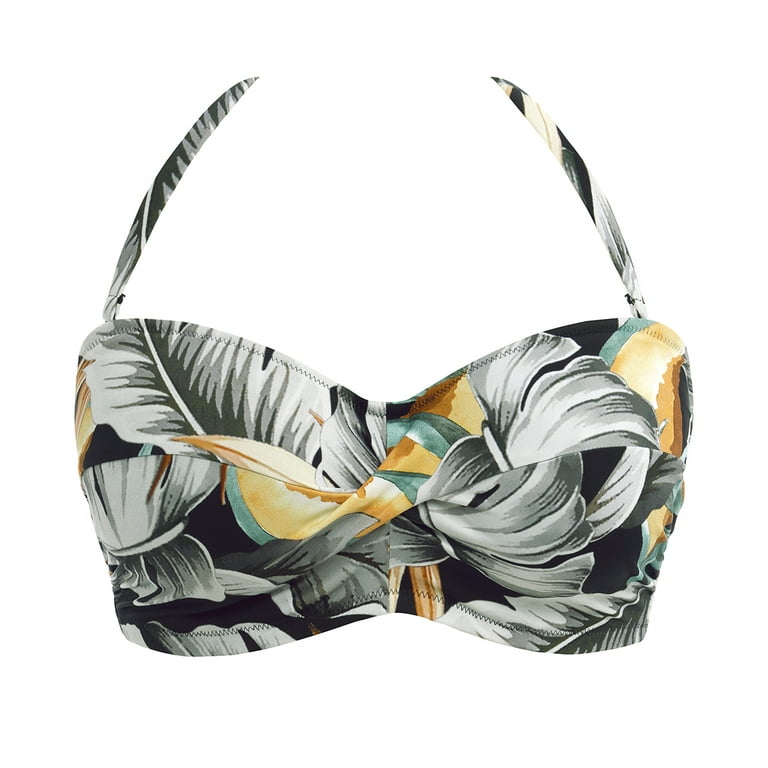Fantasie Bamboo Grove Padded Twist Bandeau Underwire Bikini Top
