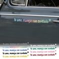 thumbnail image 1 of Calcomanía de pegatina Spanish I Love You Drive • Cuaderno de ventana para portátil impermeable • 4,33x0,39 in • Opciones multicolores Accesorio de PVC para auto, 1 of 6