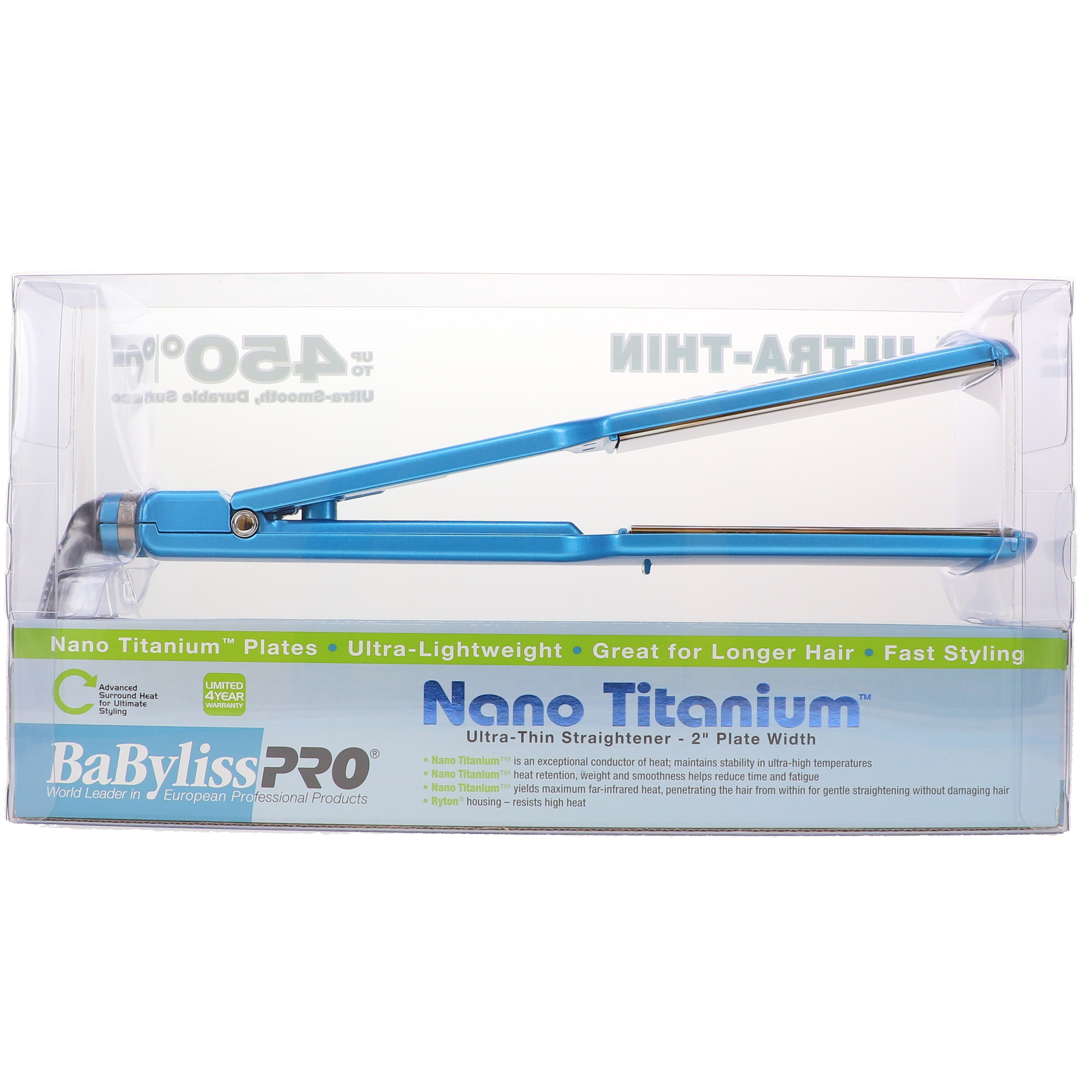 BaBylissPRO Nano Titanium Ultra Thin Flat Iron, 2 inch photo 6