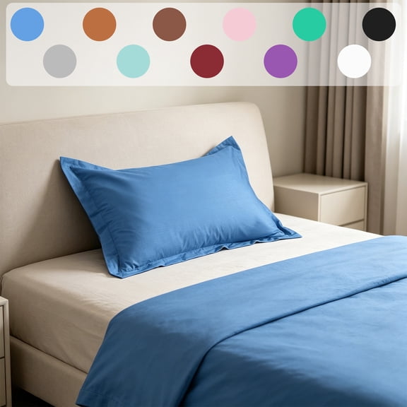 Cooling Nylon Pillowcases for Sleeping, Breathable Heat Relief Envelope Cases, Soft Satin-like Pillow Covers, Hypoallergenic Anti-fade Bed Pillowcase, Topliu