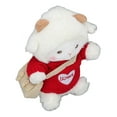 thumbnail image 4 of Oveja de peluche de aspecto lindo, tela suave y agradable para la piel, juguete de peluche de oveja, lindo juguete de peluche para niños para dormitorio, oficina, color rojo, 4 of 14