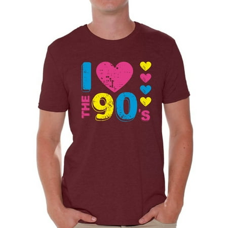 Awkward Styles Men's I Love the 90's T shirts Tops for 90s Fans 90s Costumes 90s Vintage T Shirt 90s Outfit for Him 90s Party Tee Shirt Retro 90s Accessories 90s Rock T Shirt Tops