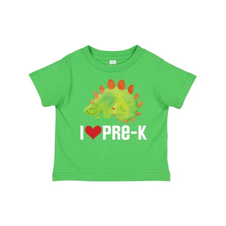 

Inktastic Preschool I Love Pre K Dinosaur Gift Toddler Boy or Toddler Girl T-Shirt