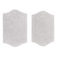 thumbnail image 2 of Home Weavers Waterford Collection 100% Cotton Non-Slip Bathroom Rug Set Machine Washable Bath Rug-21"x34", Bathroom Rug- 24"x40", Light Gray Color 2 Piece Bath Rug set, 2 of 8