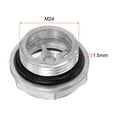 thumbnail image 3 of Uxcell M24x1.5mm Male Threaded Aluminum Air Compressor Oil Level Gauge Sight Glass, 3 of 5