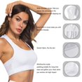 thumbnail image 6 of Celivon Womens Sports Bras Drying Running Mesh Sleeveless Quick Hood Full Coverage Vest Underwear Yoga Everyday Bra, 6 of 9