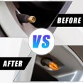 thumbnail image 3 of Unique Bargains 4 Pcs Black Car Tire Dustproof Caps Motorcycles Tower Shape Air Valve Cover for Wheel, 3 of 7
