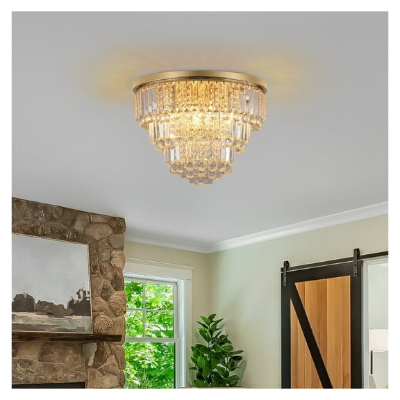 Crystal Chandelier, Modern Luxury Ceiling Light, Dining Room Living Room Bedroom Decor
