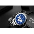 thumbnail image 4 of CURREN 8315 Montre Bleue pour Homme Sport Analogique Quartz Acier Inoxydable Étanche Date Luxe Décontractée Montre-Bracelet, 4 of 5