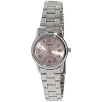 Casio Women's LTPV002D-4B Silver Stainless-Steel Japanese Quartz Fashion Watch