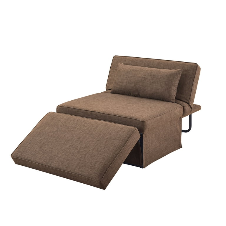 Relax a Lounger Metro Otto Kube Ottoman Chaise and Sleeper Dark