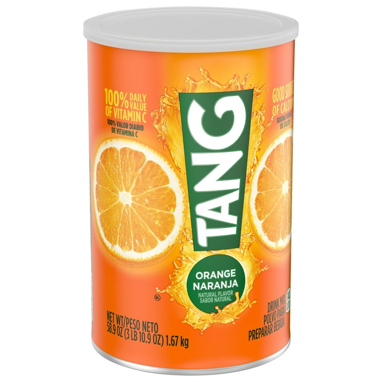 Tang Jumbo Orange Drink Mix, 58.9 oz Canister, Vitamin C and