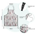 thumbnail image 7 of White Christmas Tree Pattern Kids Aprons for Girls and Boys,Adjustable Neck Strap Toddler Aprons for Kids Cooking Baking, 7 of 7