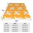 thumbnail image 3 of Honeii Flying Ducks Print Fleece Blanket - Throw Blanket for Bed, Sofa, Couch, Camping, and Travel , Microplush Ultra Soft Warm Blanket-80"x60", 3 of 7