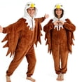 thumbnail image 4 of CVBCOS Adult Bald Eagle Halloween Unisex Costume Onesie Pajamas-Plush One Piece Cosplay Suit for Women and Men, 4 of 7