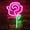 Rose, variant on Rosnek Neon Sign, Led Neon Light Wall Light Wall Decor, Battery or USB Powered Light Up Acrylic Neon Sign for Bedroom, Kids Room, Living Room, Bar, Party, Christmas, Wedding