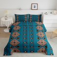 thumbnail image 1 of Erosebridal Tribal Aztec Bedding King Comforter Set, Triangle Geometry Down Comforter, Boho Theme Decor, Reversible 3pcs, 1 of 7