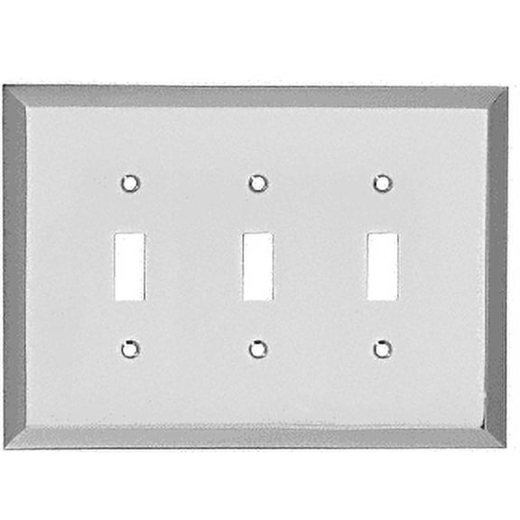 CRL MMP9CH Chrome Triple Toggle Metal Mirror Plate