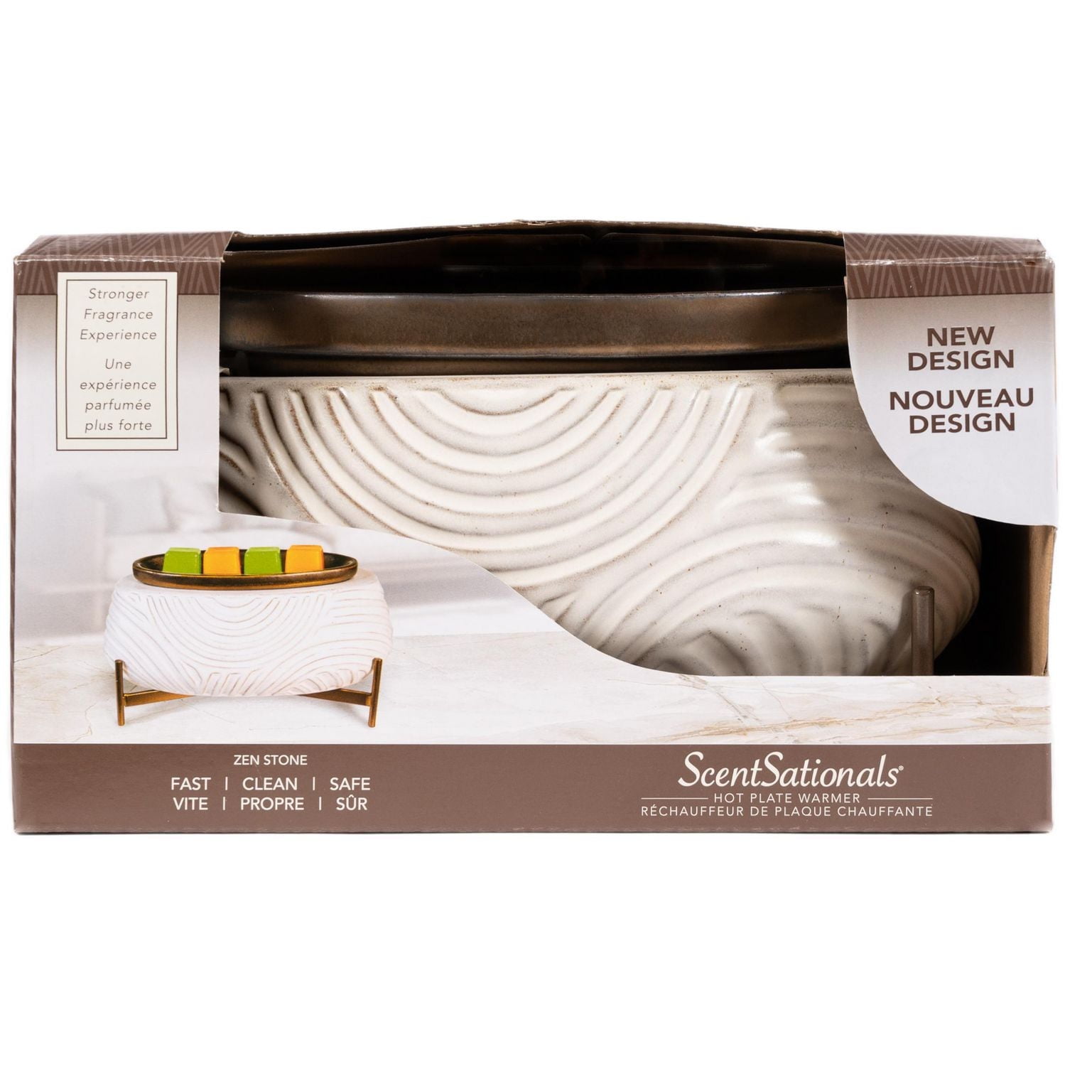 Réchauffeur de Cire à Plaque Chauffante ScentSationals - Zen Stone Réchauffeur Plaque Chauffante