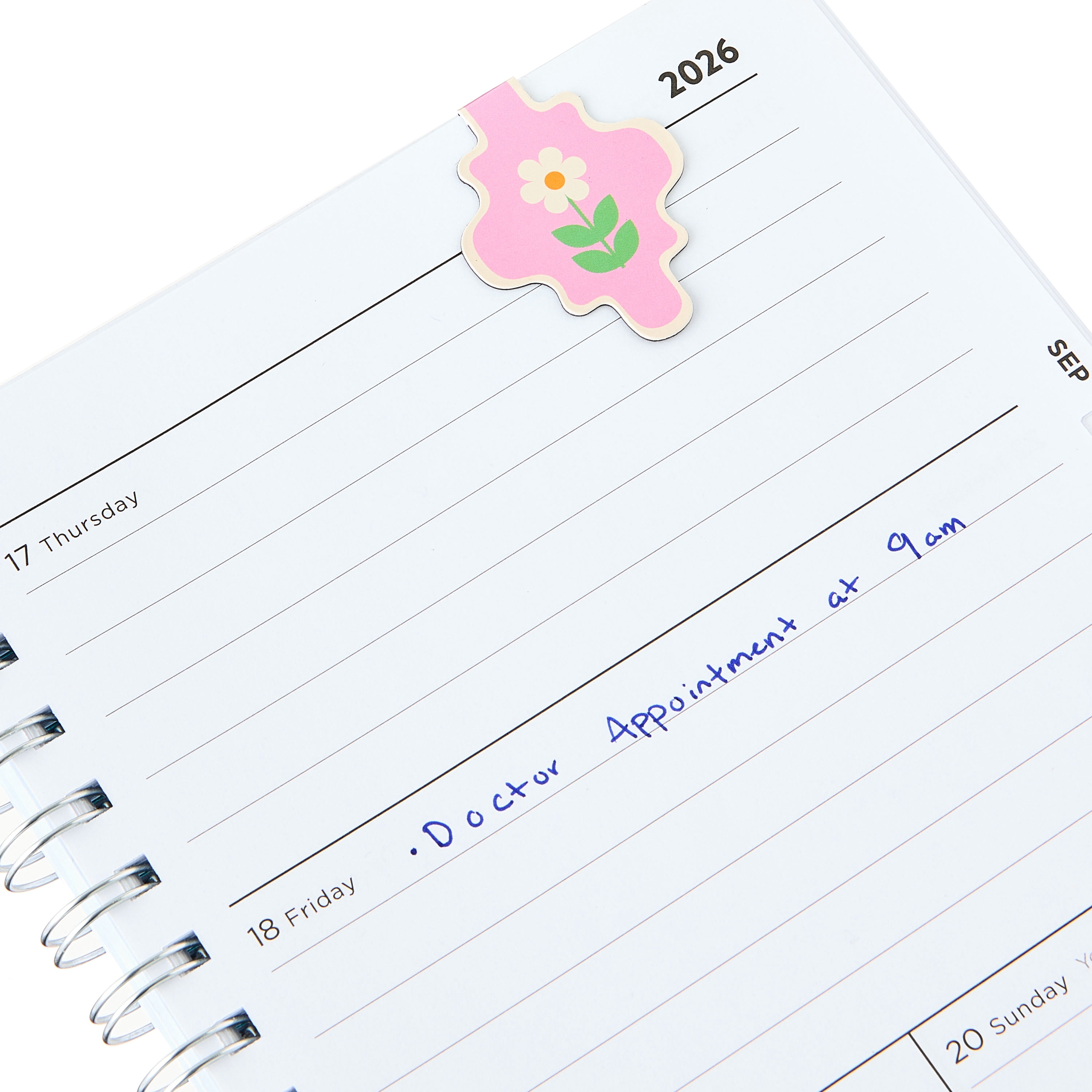 Pen+Gear Small Magnetic Bookmarks for Planners, Multicolor, 4 Count