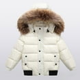 thumbnail image 2 of Kogui Baby Boy Winter Coat Boys Winter Coat Lightweight Insulated Puffer Jacket Wind & Water Resistant Quilted Hooded Winter Jacket for Boys 1T 2T (Beige,1-2 Years), 2 of 5
