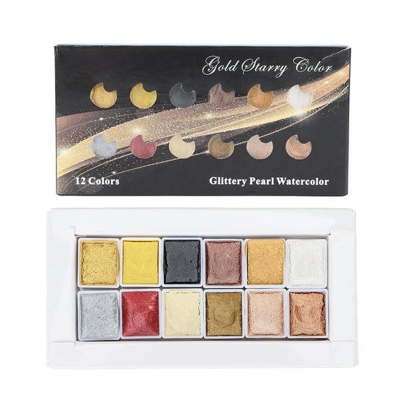 Watercolor Paint, Water Color Paint High Pigment 24 Pcs Non Toxic for Painting for Writing for Manicure