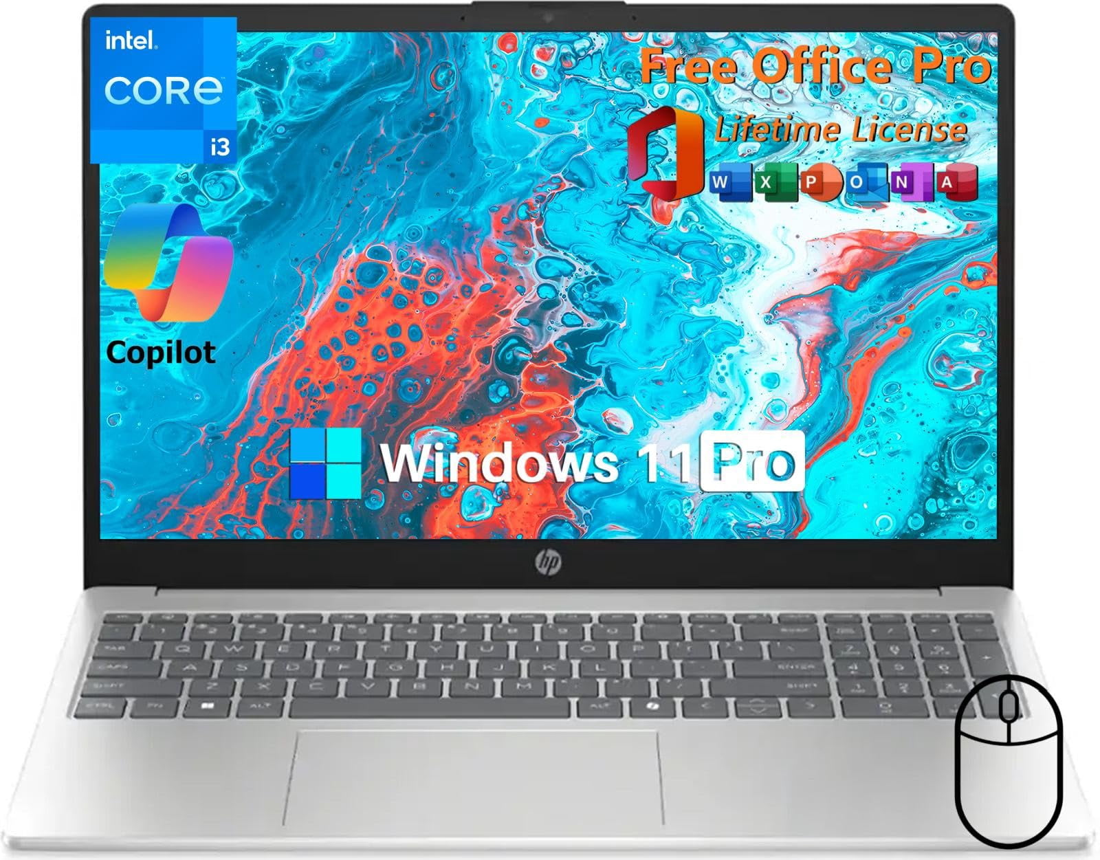 HP Touchscreen Laptop 2025 Flagship 15.6