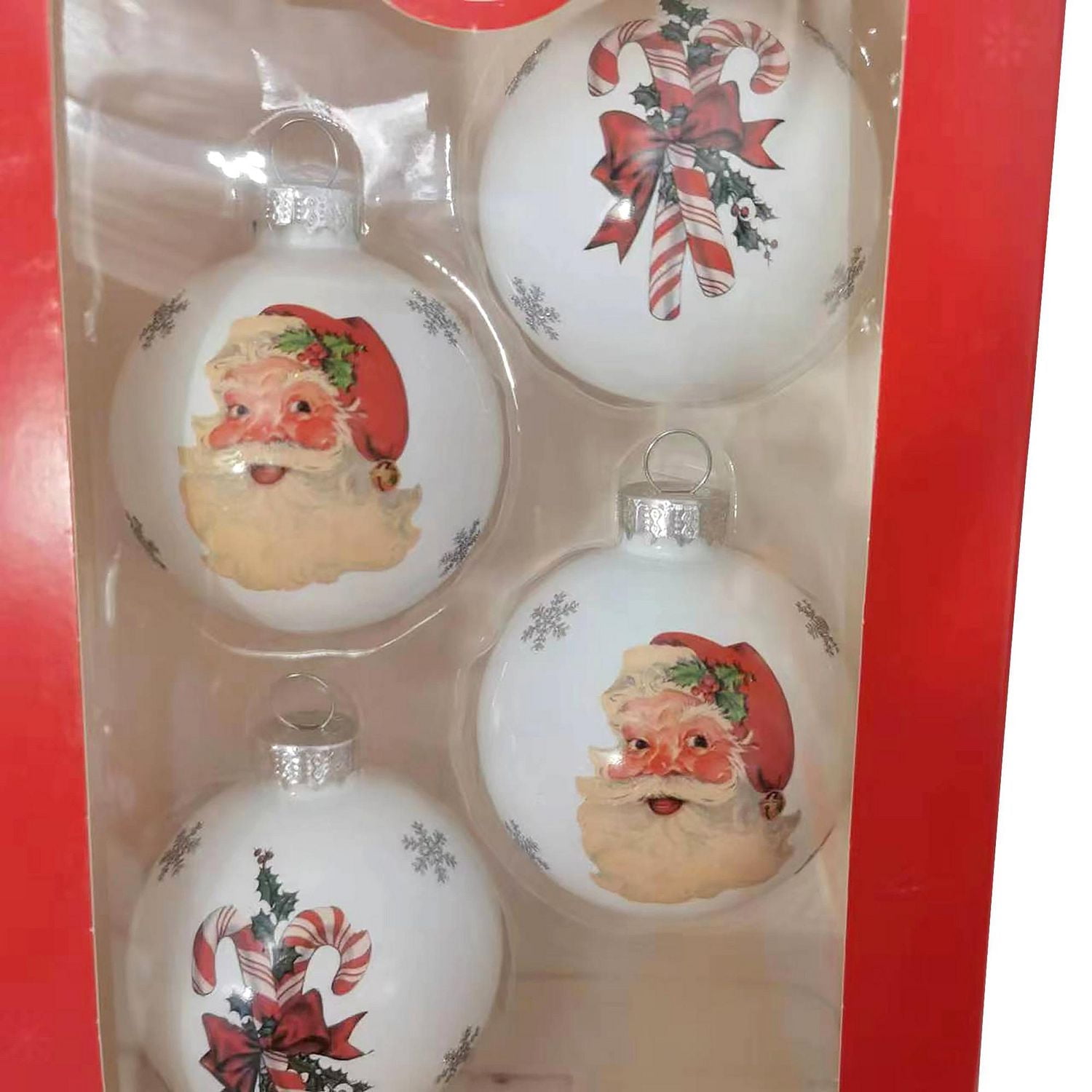 Holiday Time Ornement de Père Noël en verre 65 mm x 4 carats
