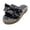Black, variant on Anuirheih Slip on Sandals Women,Women's Summer Slip-On Bow Flat Beach Open Toe Breathable Sandals Weave Shoes(Black)