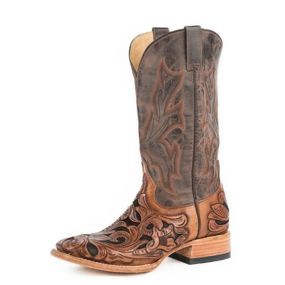 Stetson Western Boots Mens Wicks Leather Brown 12-020-8863-1610 BR