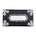 thumbnail image 2 of Caja de pañuelos para coches, servilletero, almacenamiento para sala de estar, bolsa decorativa para cocina Negro Zulema Funda de tejido, 2 of 8