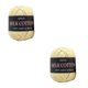 thumbnail image 3 of Wosthever Hilo de 3 capas para tejer a mano, 50g por bola, bufanda, Almohada, manta, ganchillo, , algodón de leche 21 # 2Conjunto, 3 of 6