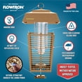 thumbnail image 4 of Flowtron Electric Bug Zapper, 1 Acre Outdoor Mosquito Zapper, 40W UV, 5600V Shock Grid (Tan), 4 of 5