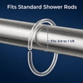 thumbnail image 6 of Evideco Shower Curtain Hooks (Set of 12), 6 of 9