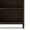 thumbnail image 4 of Warm Shaker 72 inch x 26 inch Solid Wood Transitional 5 Shelf Bookcase in Tobacco Brown, 4 of 13