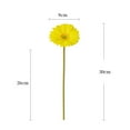 thumbnail image 5 of Mdesiwst 1Pc Artificial Gerbera Jamesonii with Stem Fake Silk Flower Table Centerpiece Faux Flower Branch Floral Arrangement Decoration, 5 of 6