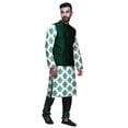 thumbnail image 2 of Atasi Traditional Mens Dupion Silk Kurta Pajama Set With Nehru Jacket Men Wear, 2 of 3