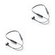 thumbnail image 2 of Moyic Auriculares para el cuello Control de botón compatible con Bluetooth Carga del teléfono móvil Auricular Manos libres con micrófono Negro 2Conjunto, 2 of 6