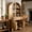 Natural, variant on Arched Kitchen Pantry Cabinet with Door Shelves, 71" Tall Kitchen Storage Cabinet with Open & Adjustable Shelves, Freestanding Kitchen Cupboard with Hidden Drawer & Glass Door