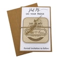 thumbnail image 1 of Custom Engraved Wooden Magnet Personalized Gift 35 Rustic Wedding Save the Date Wooden Magnet, 1 of 4