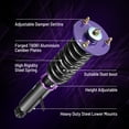 thumbnail image 4 of SPEEDWOW Coilover Shocks Kits for 2014-2016 Lexus IS200t IS250 IS350 Sedan RWD, 24 Levels Damper Adjustable Coilovers Suspension Struts Kit, Twin-Tube Lowering Kit, 4 of 8