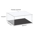 thumbnail image 2 of Unique Bargains Acrylic Display Case Plastic Box Cube Storage Box Clear Small Assemble Dustproof Showcase 36x31x15.5cm, 2 of 5