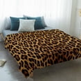 thumbnail image 4 of Brown Leopard Print Blanket Soft Cozy Warm Throw Blanket for Couch, Plush Fuzzy Flannel Fleece Blankets for Sofa, Classic Abstract Animal Patterned Bed Blankets Lightweight Gifts for Women, 40"x50", 4 of 9