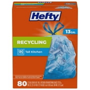 Ultrasac heavy duty large blue recycling bags by ultrasac - 33 gallon  (giant 50 pack /w ties) 38' x 33' - professional quality tall plas