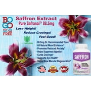 BOGO Sale - Extra Strength Saffron Extract - Two 60 Count Bottles, 88.5mg Per Serving