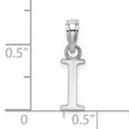 thumbnail image 3 of FJC Finejewelers 14k White Gold I Block Initial Charm, 3 of 6